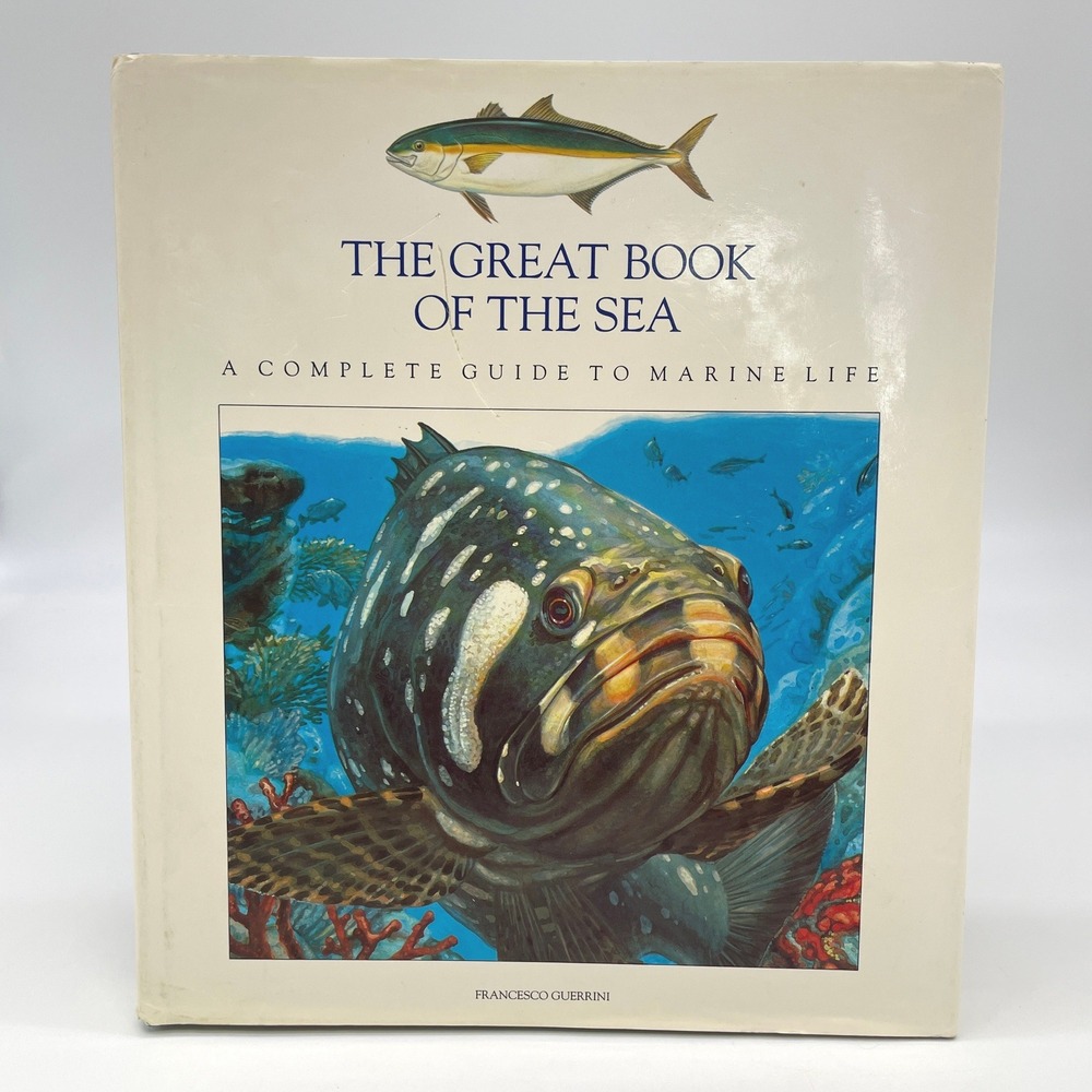 The Great Book of the Sea 1993 Hardcover Illustrated DJ Marine Life Educational